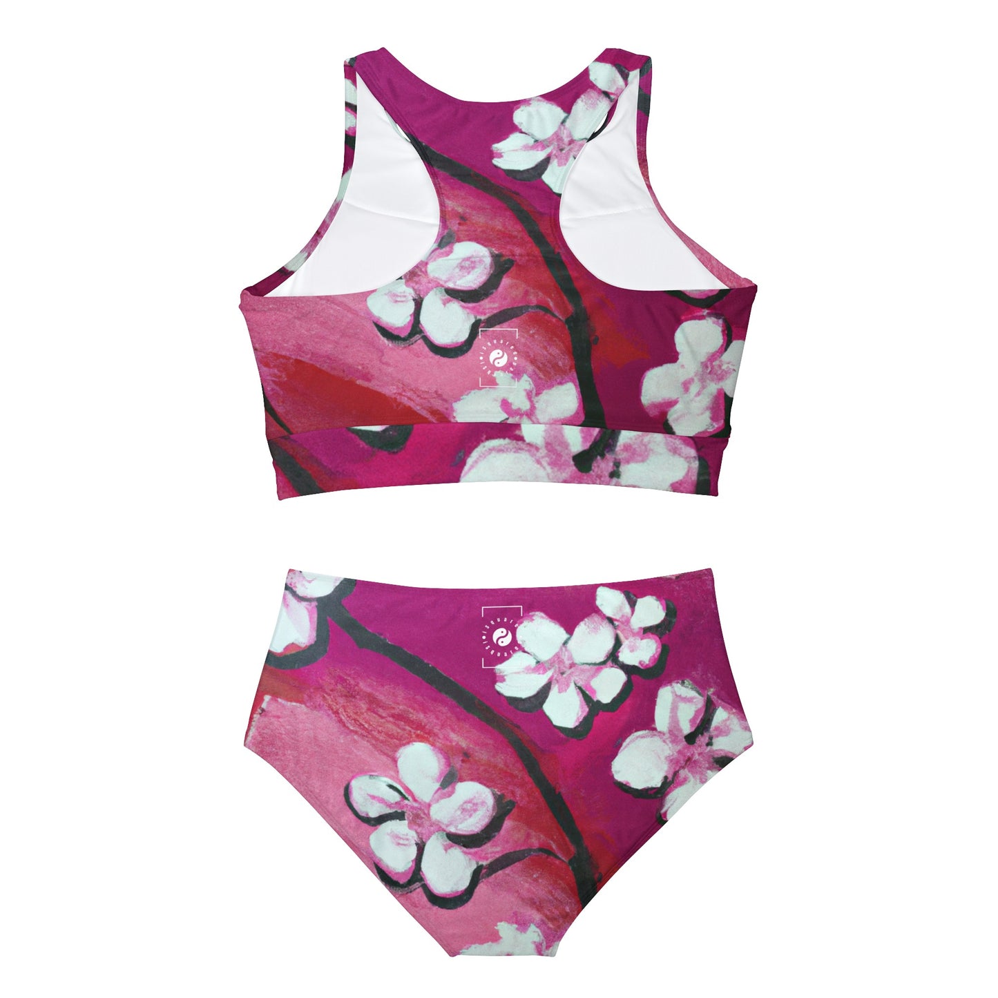 Ephemeral Blossom - Ensemble de bikini de yoga chaud