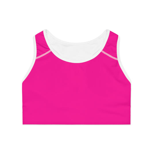 #FF0099 Sharp Pink - Soutien-gorge de sport haute performance