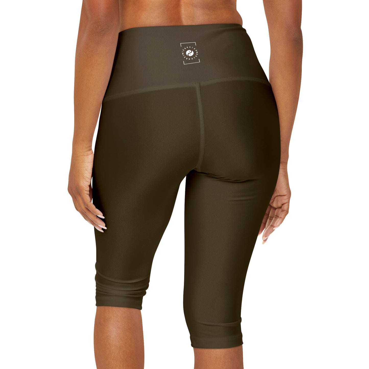 Earthy Brown - High Waisted Capri Leggings