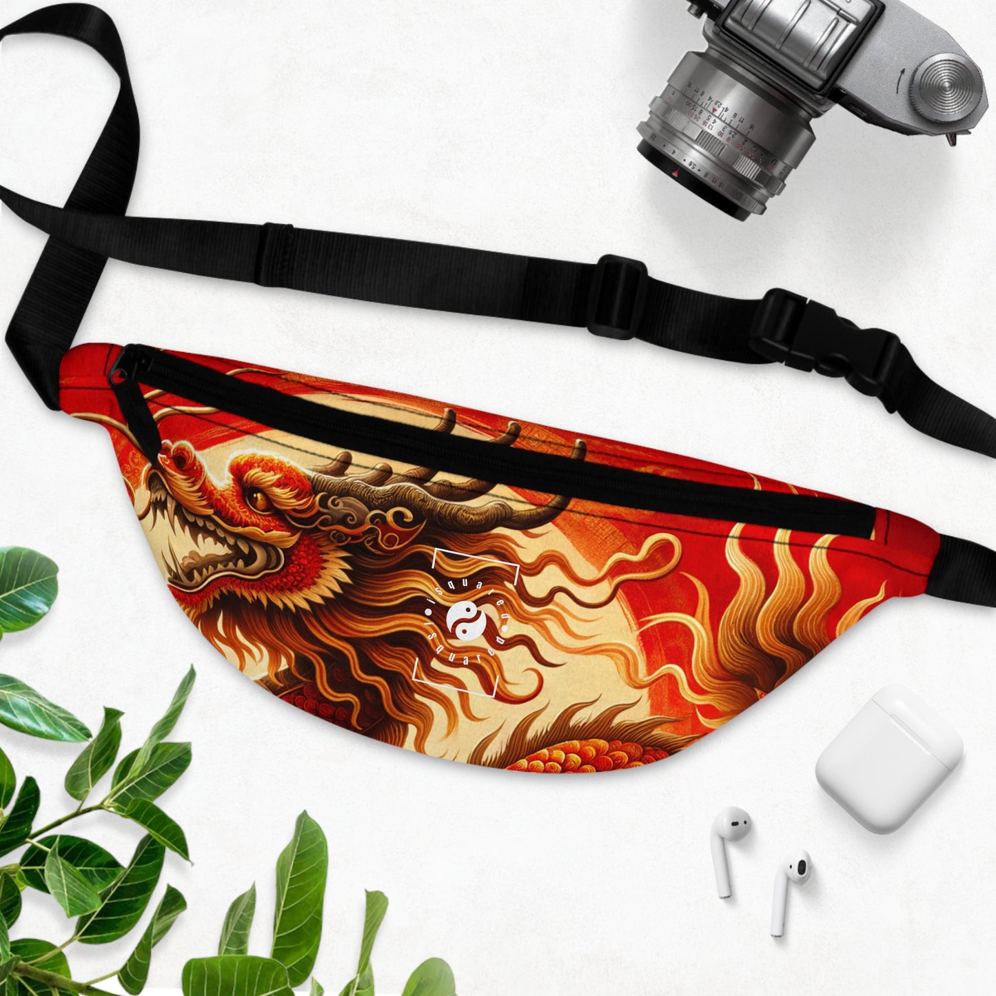 "Golden Dragon Dance in the Crimson Twilight" - Fanny Pack