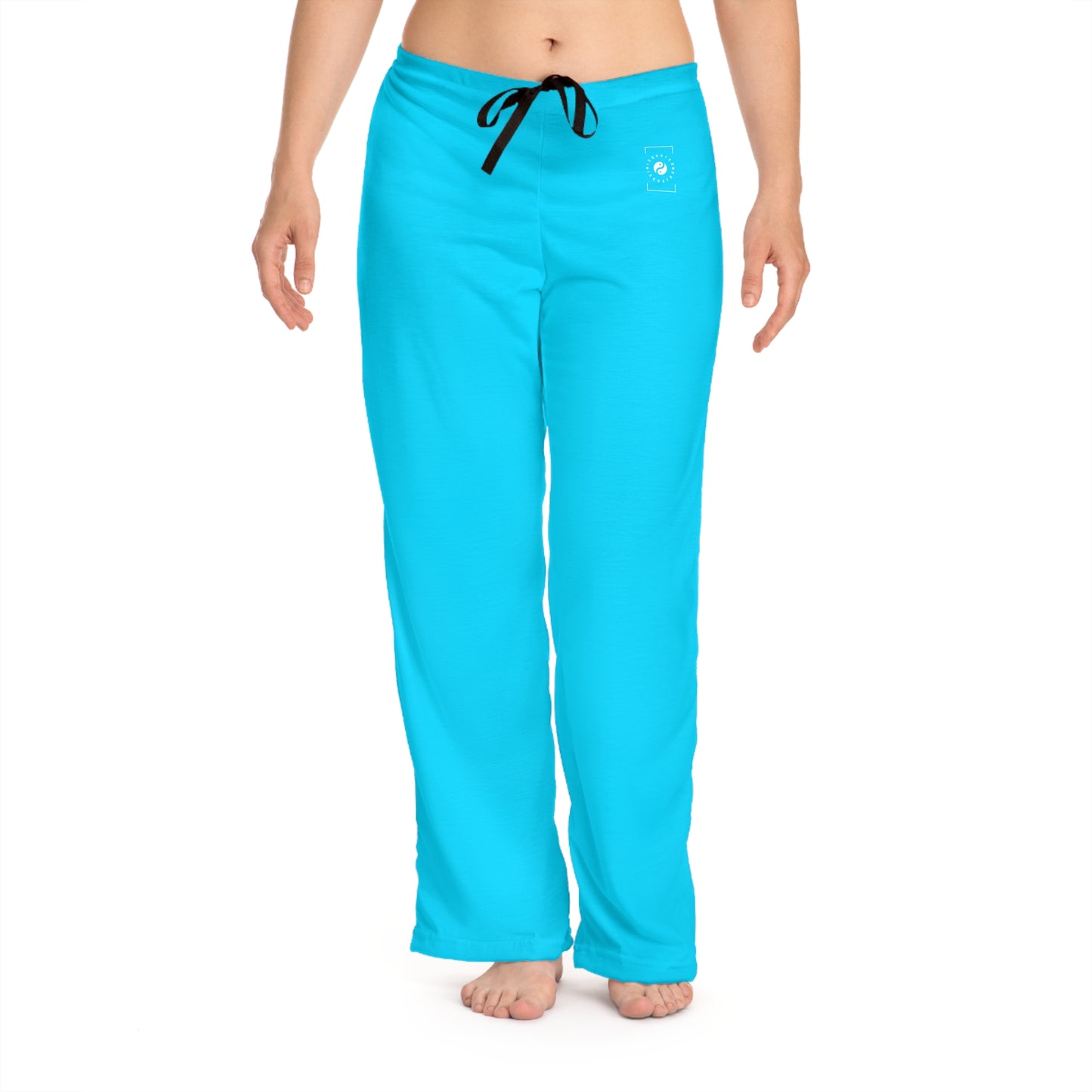 #04D9FF Neon Blue - Pantalon lounge femme