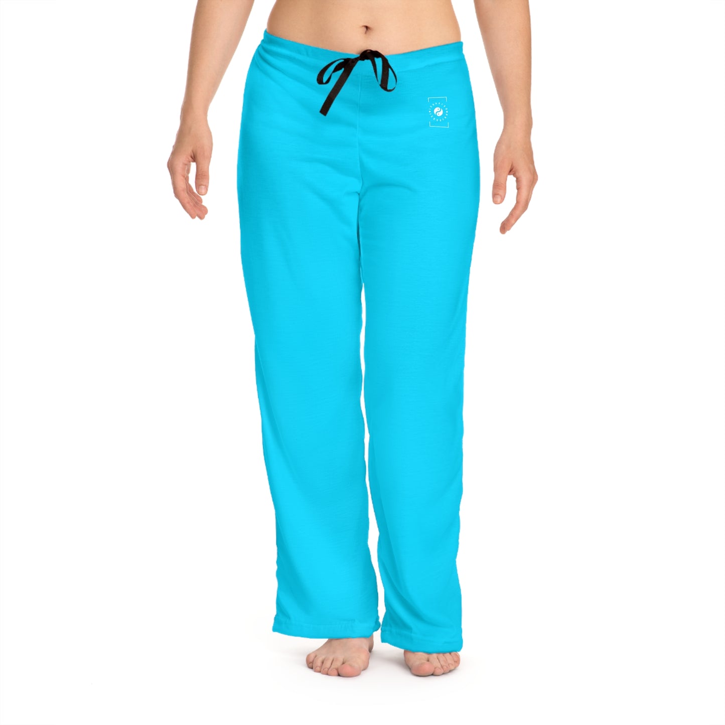 #04D9FF  Neon Blue - Women lounge pants