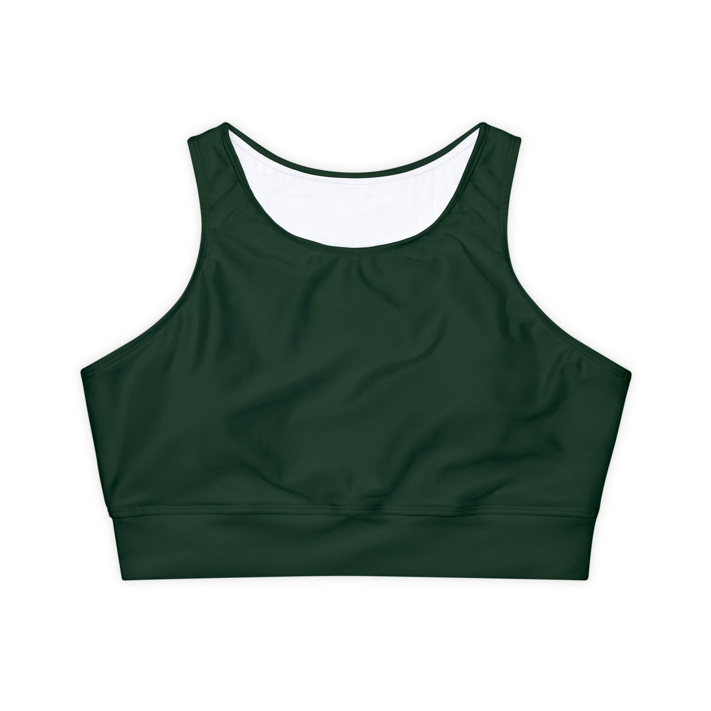 #153B1C Forest Green - Soutien-gorge de sport doublé et rembourré