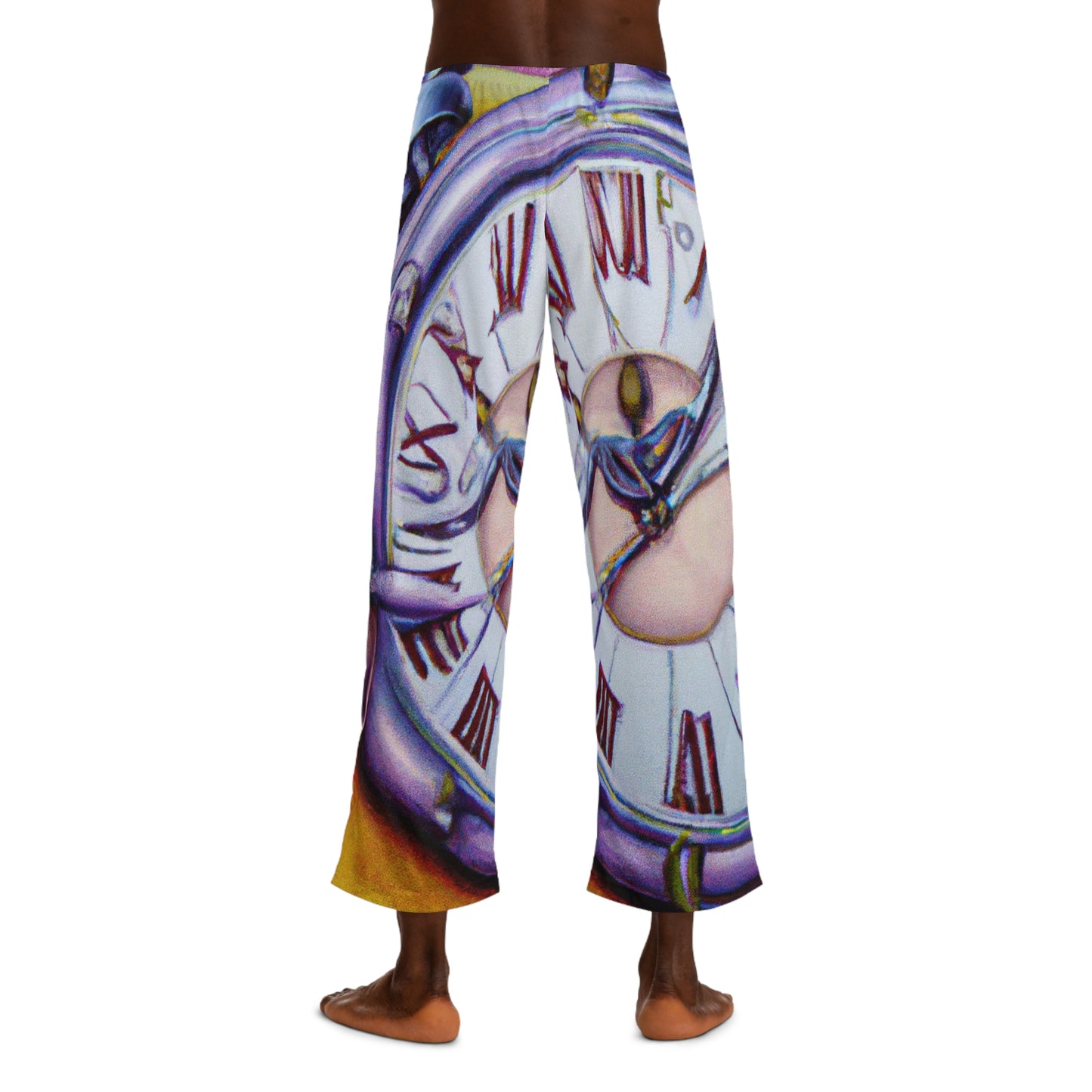 "Chrono Illusionist's Liquid Riddle" - men's Lounge Pants