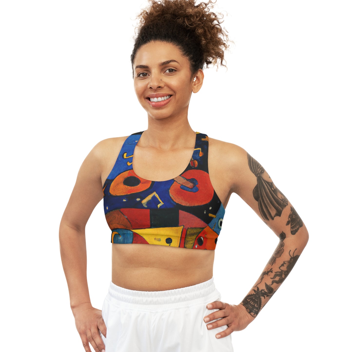 Melodic Abstractions: A Kandinskian Orchestra - Seamless Sports Bra