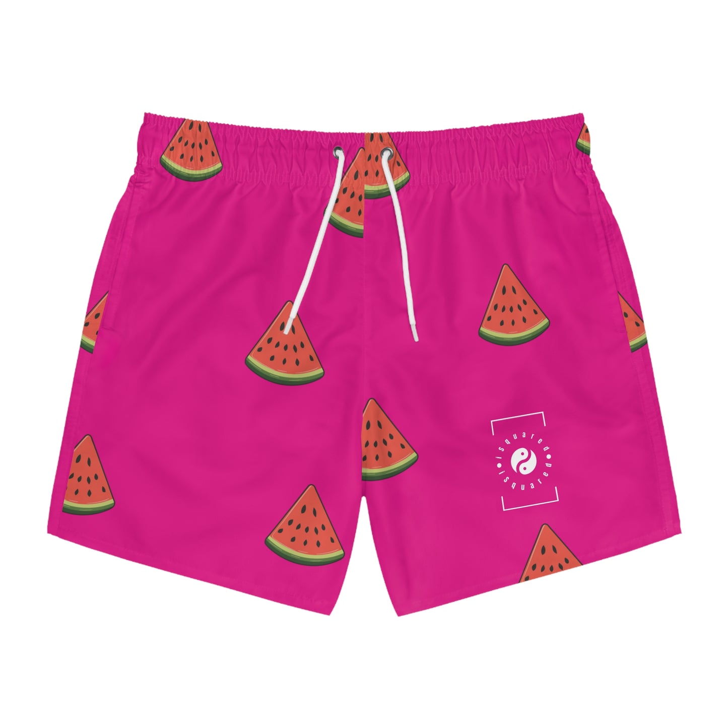#DF0086 Pink + Watermelon - Swim Trunks for Men