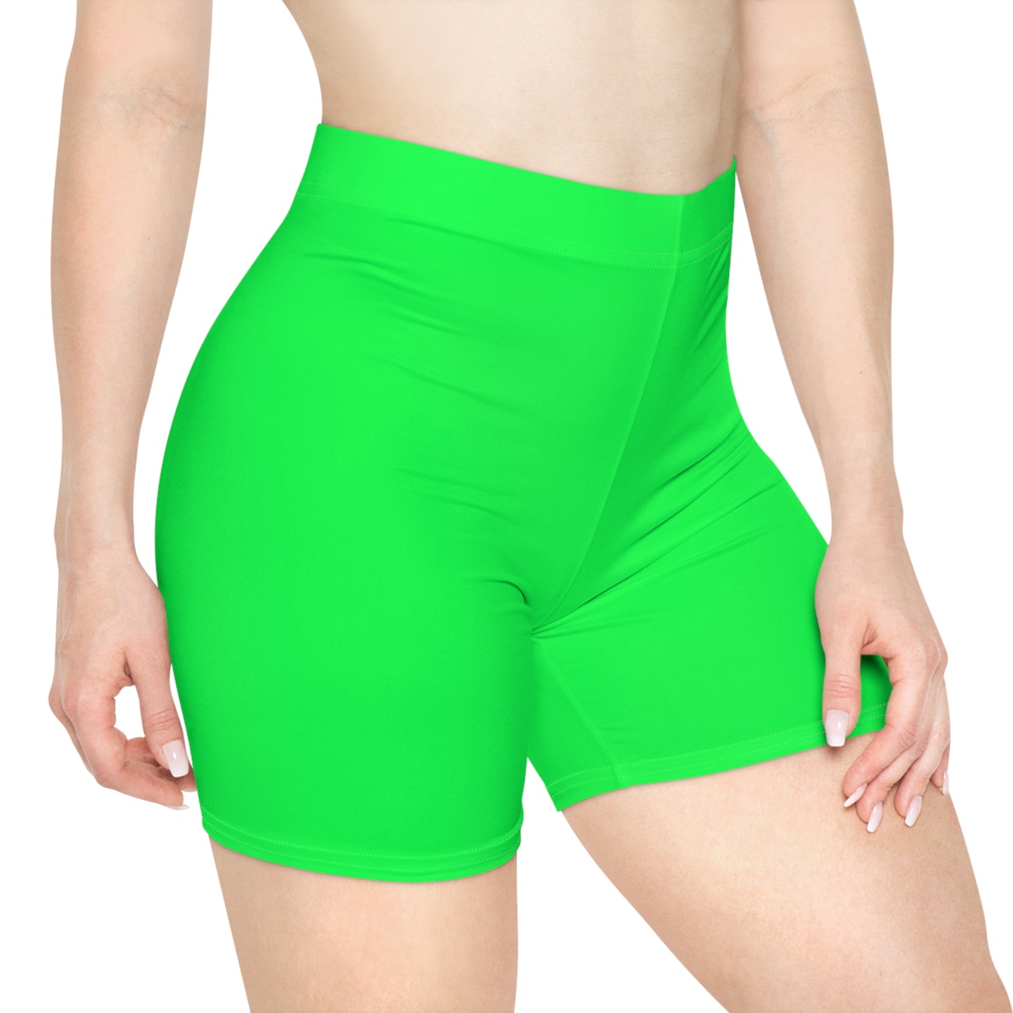 #0FFF50 Neon Green - Hot Yoga Short