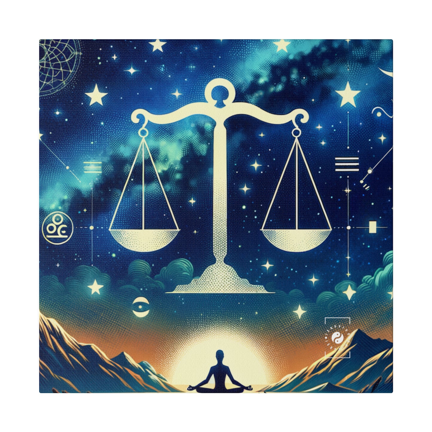 Celestial Libra - Art Print Canvas