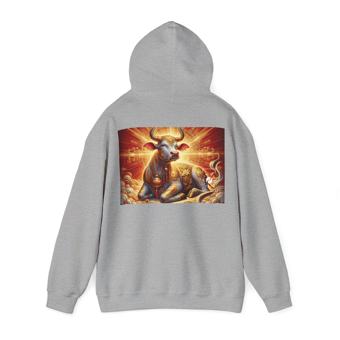 "Golden Euphoria: A Dance of the Divine Bovine" - Hoodie