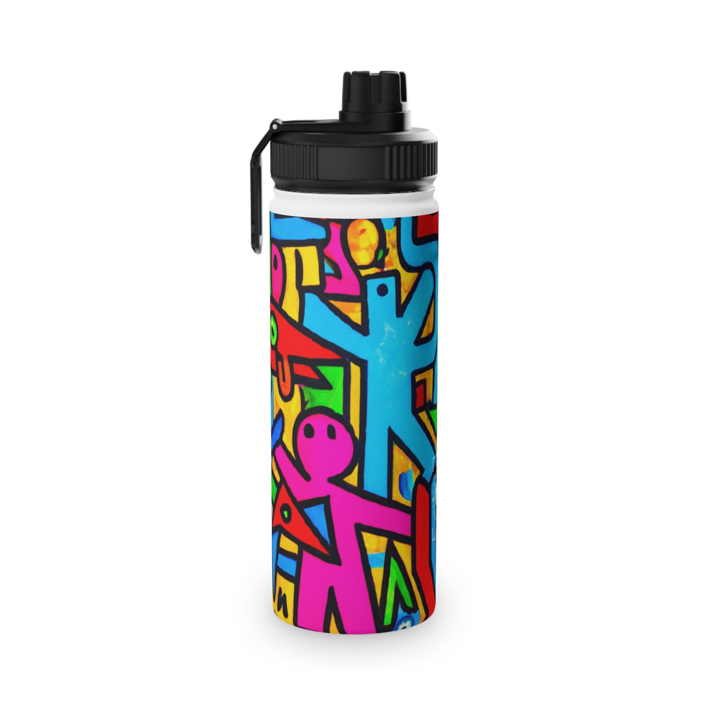 symbols of happiness - Sports Water Bottle