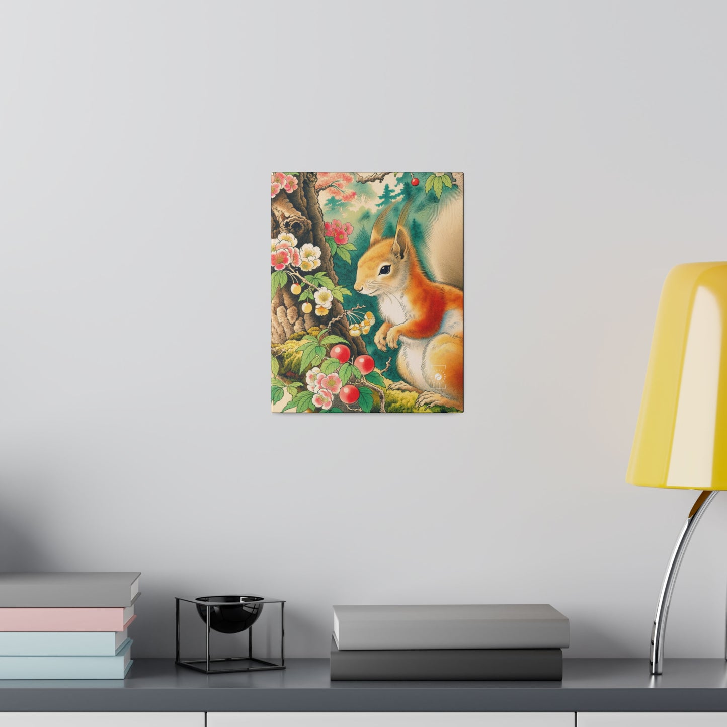 Squirrel's Serenity  - Art Print Canvas