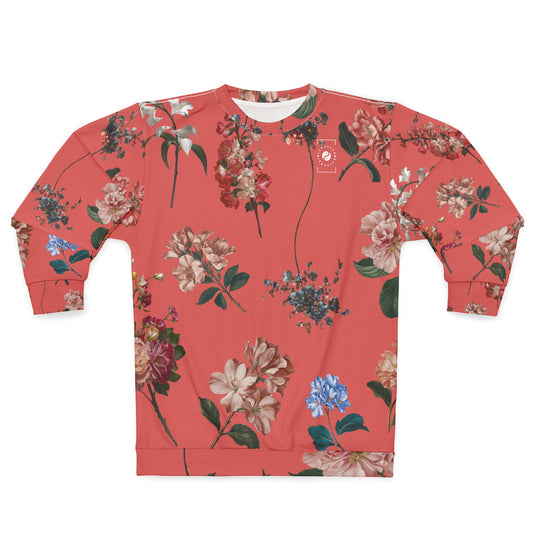 Botanicals on Coral - Unisex Sweatshirt
