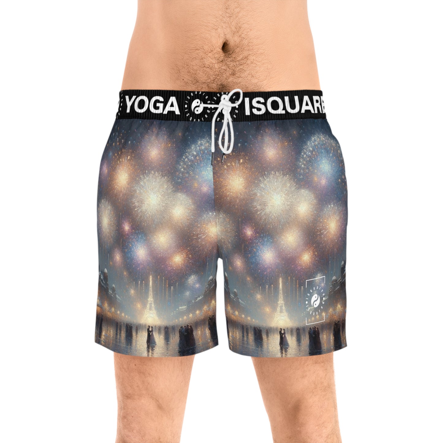 "Manet's Midnight Marvels" - Swim Shorts (Mid-Length) for Men