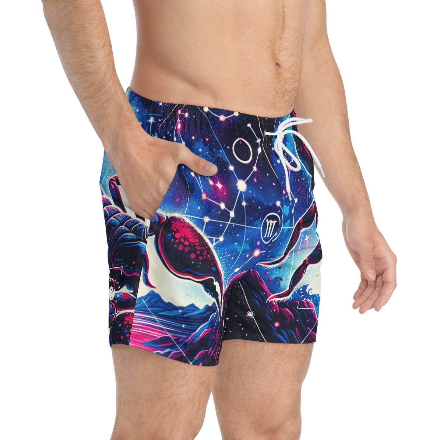 Crimson Scorpio - Swim Trunks for Men