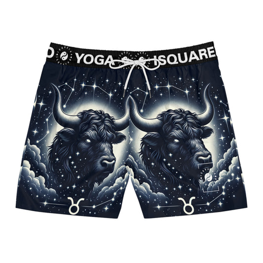 Celestial Taurine Constellation - Swim Shorts (Mid-Length) for Men