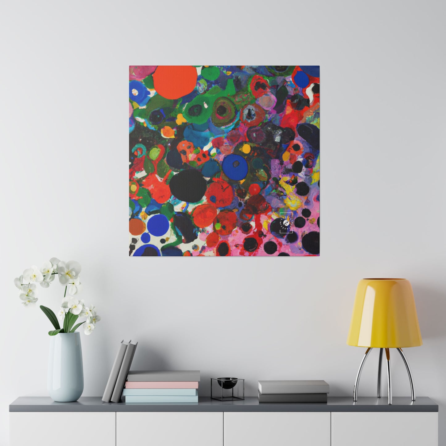 Ink drops meditation - Art Print Canvas