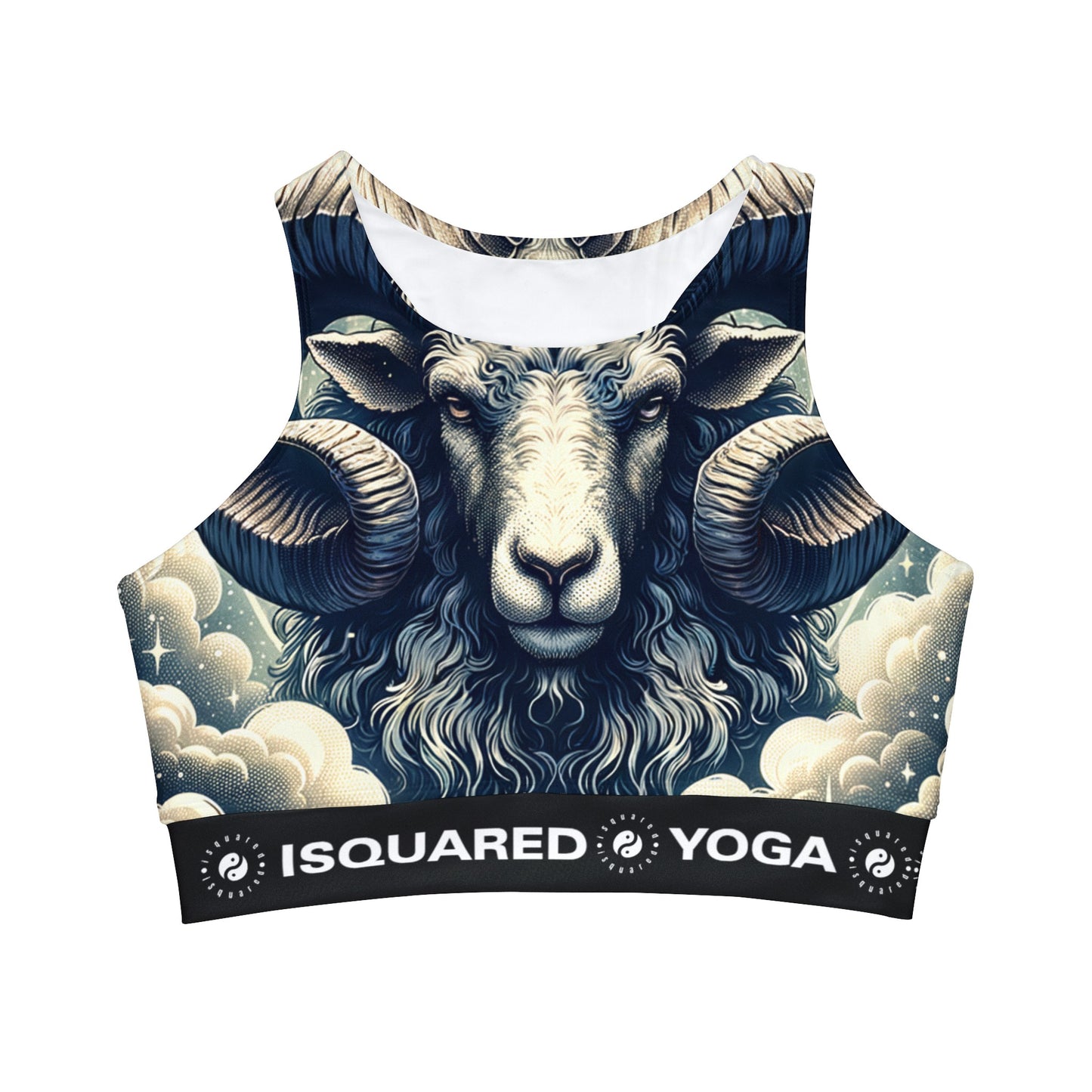 "Celestial Ram Ascendant" - High Neck Crop Top