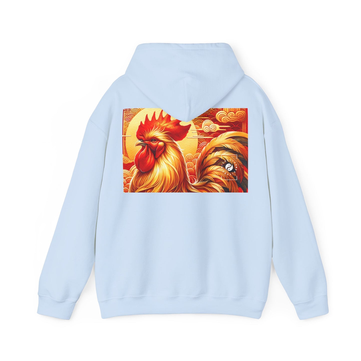 "Crimson Dawn: The Golden Rooster's Rebirth" - Hoodie