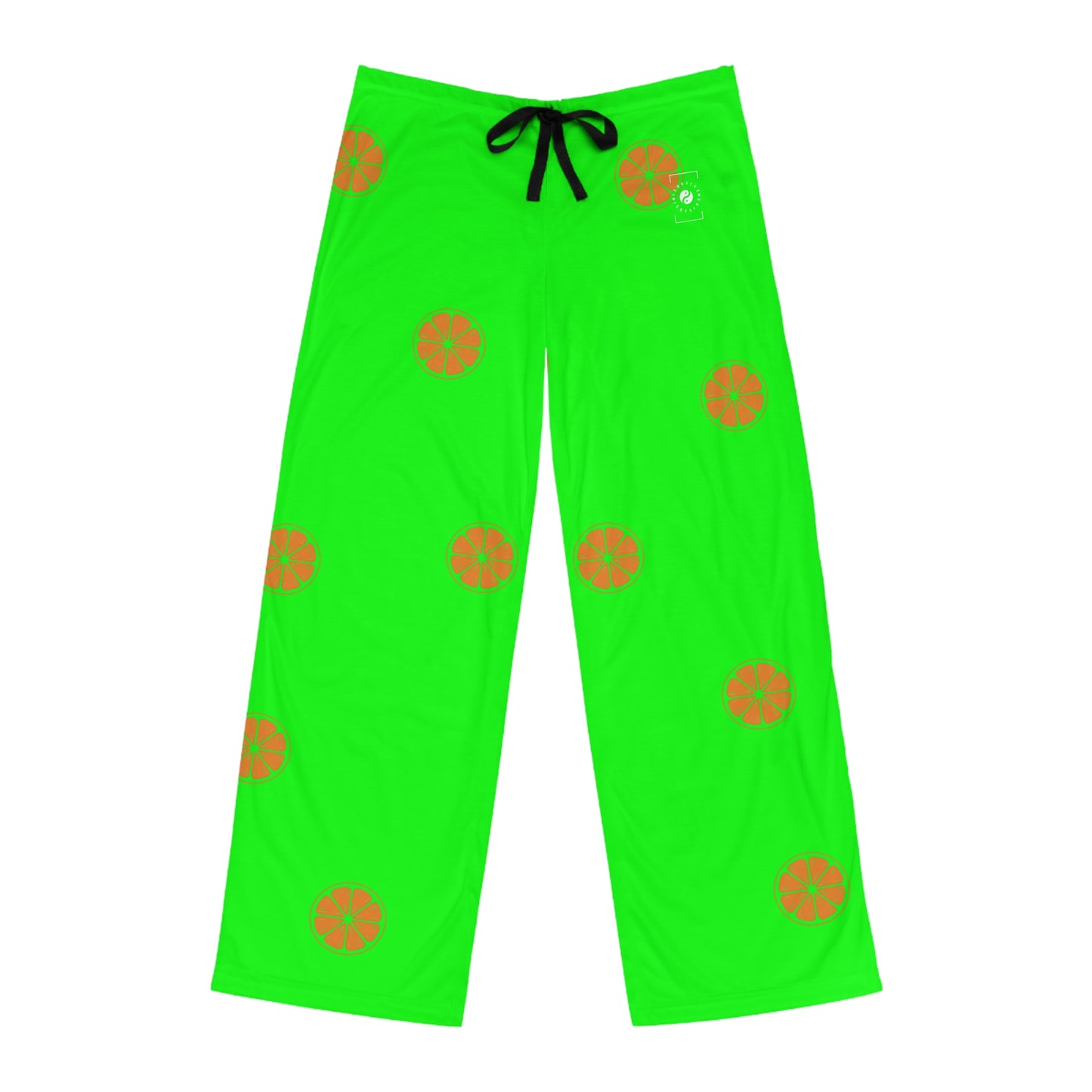 #05FD00 Lime Green + Mandarin - men's Lounge Pants