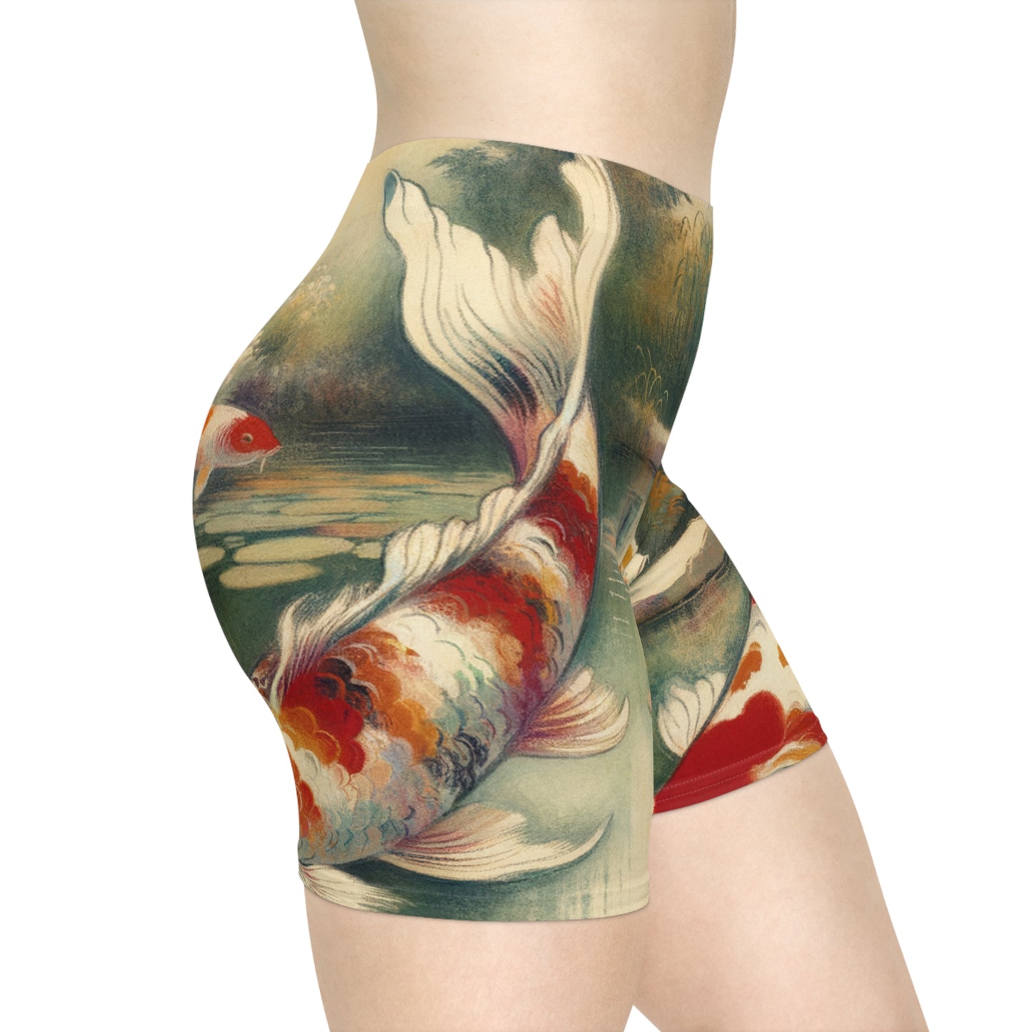 Koi Lily Pond - Hot Yoga Short