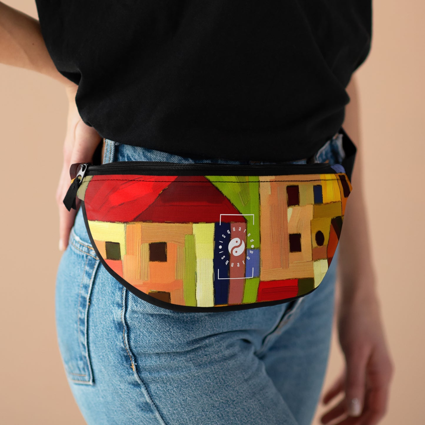 "Earthen Adobes in Hues of Hundertwasser" - Fanny Pack