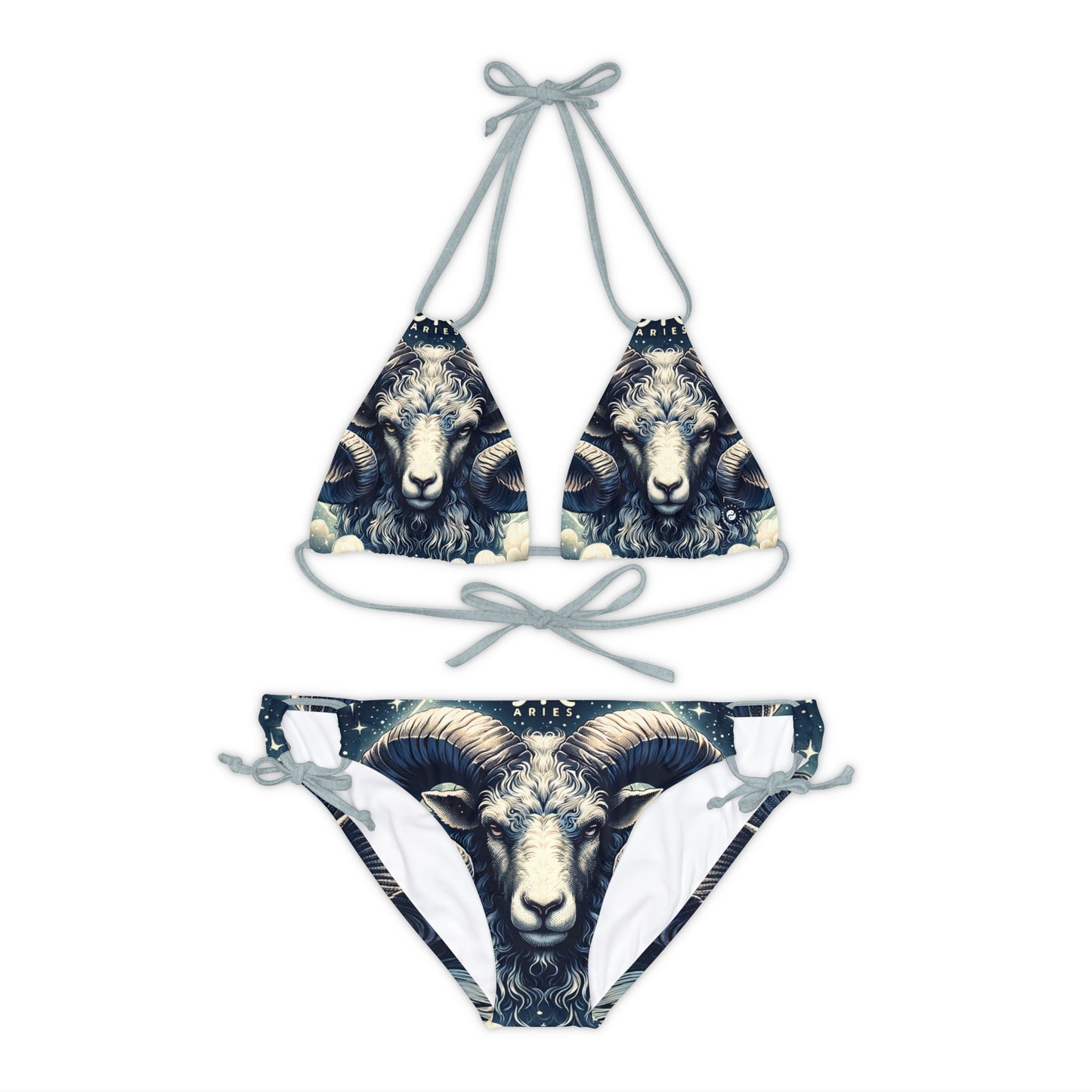 "Celestial Ram Ascendant" - Lace-up Bikini Set