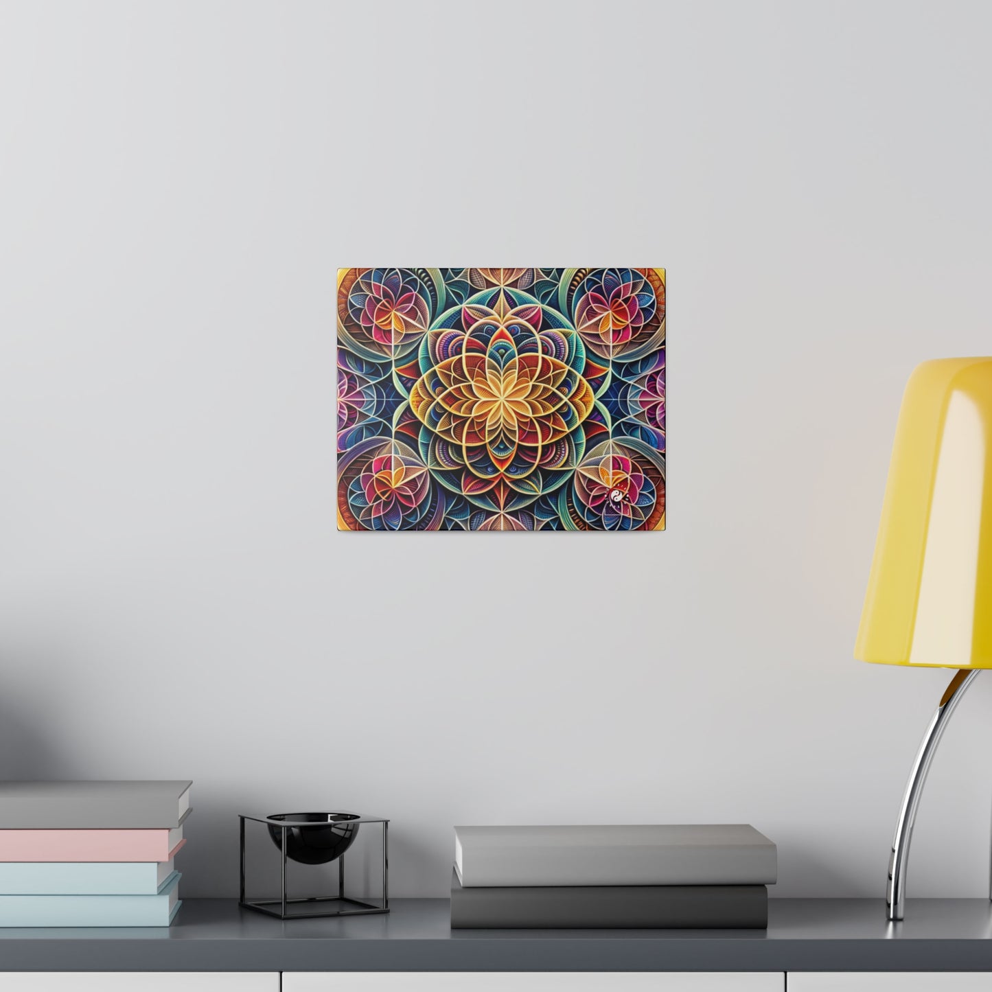 "Sacred Symmetry: Infinite Radiance of Love" - Art Print Canvas