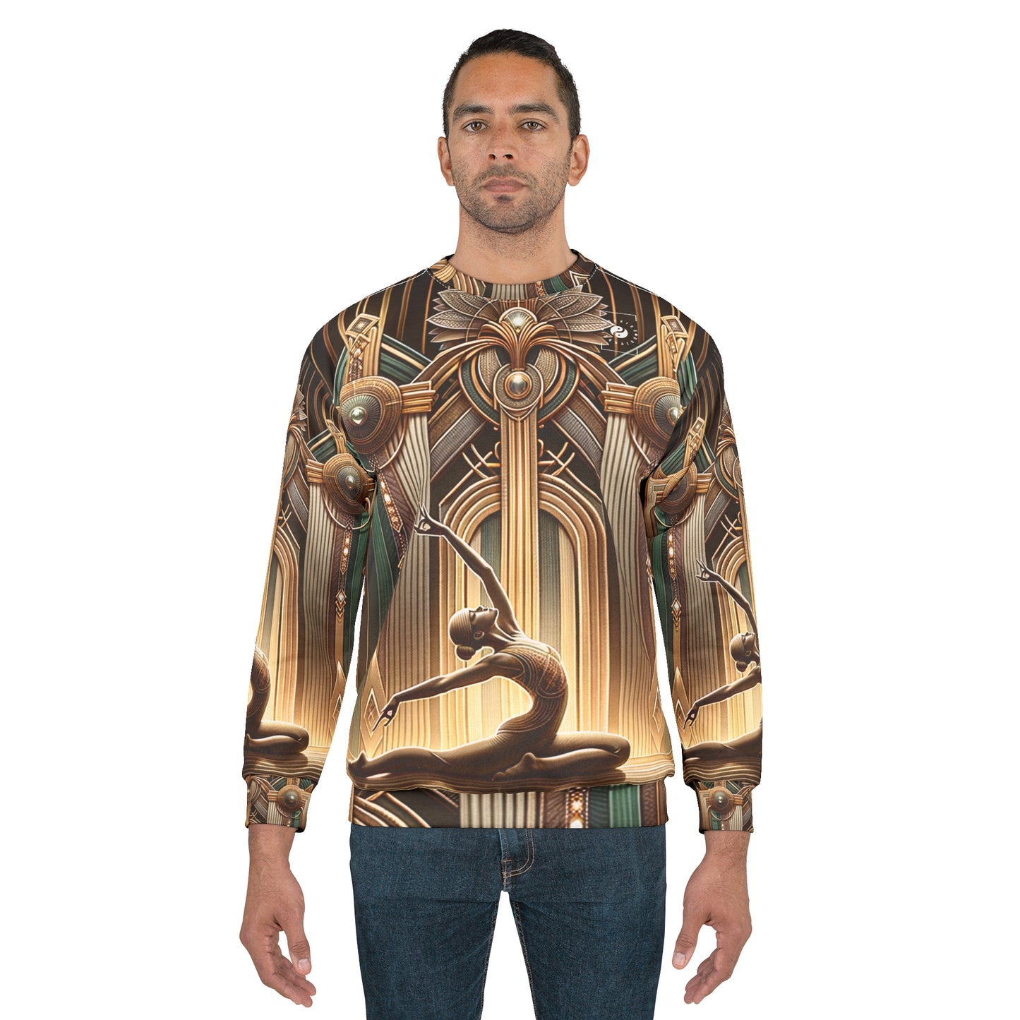 "Deco Serenity: A Fusion of Opulence and Zen" - Unisex Sweatshirt