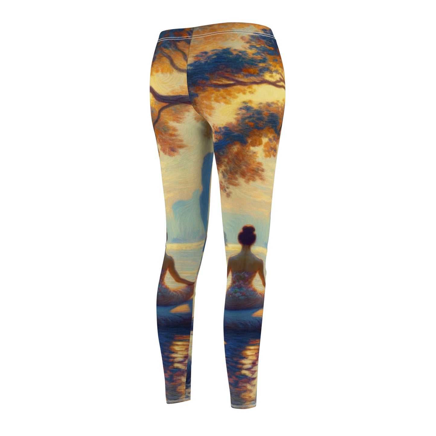 "Zen Blossom Alignment" - Casual Leggings