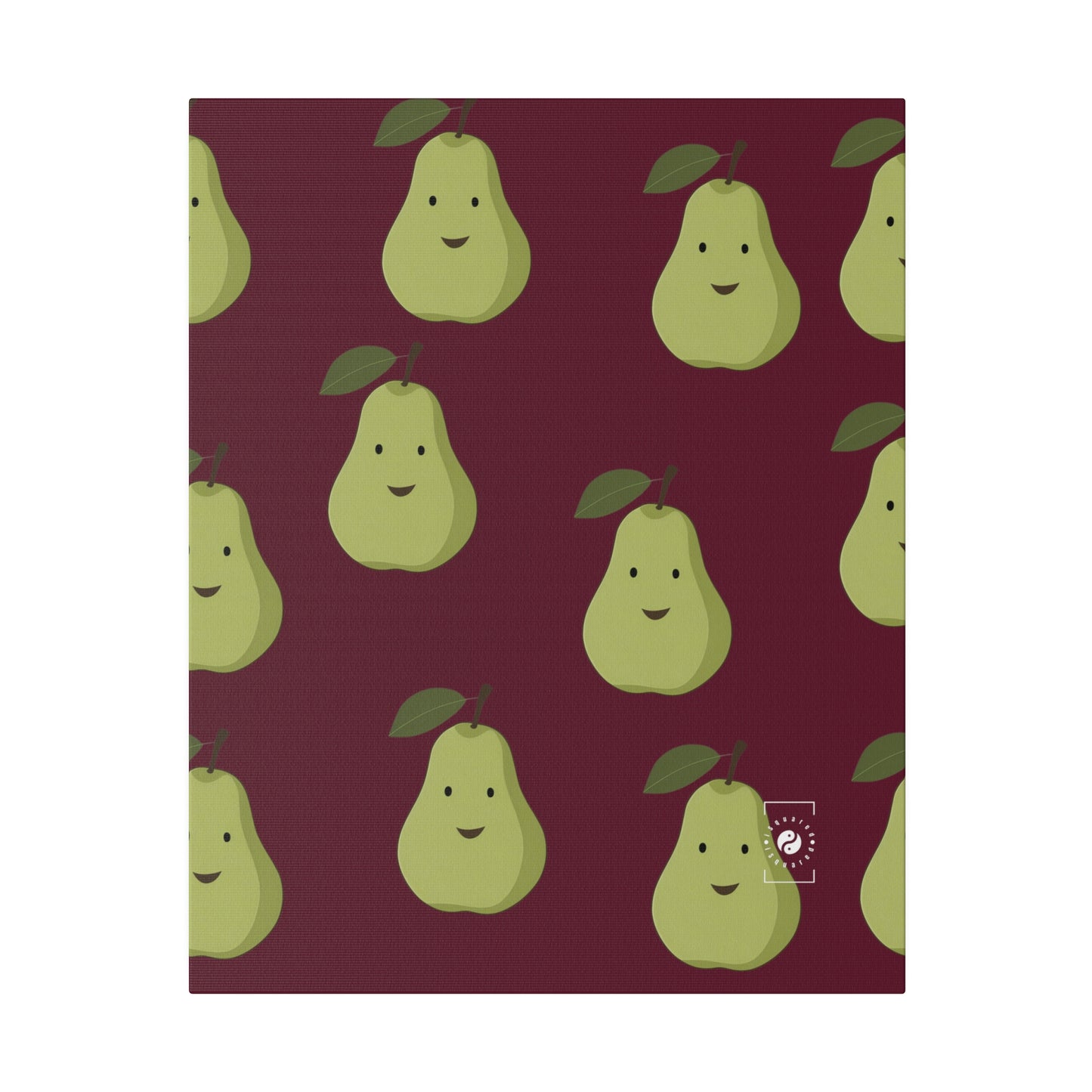 #60182D Deep Siena + Pear - Art Print Canvas