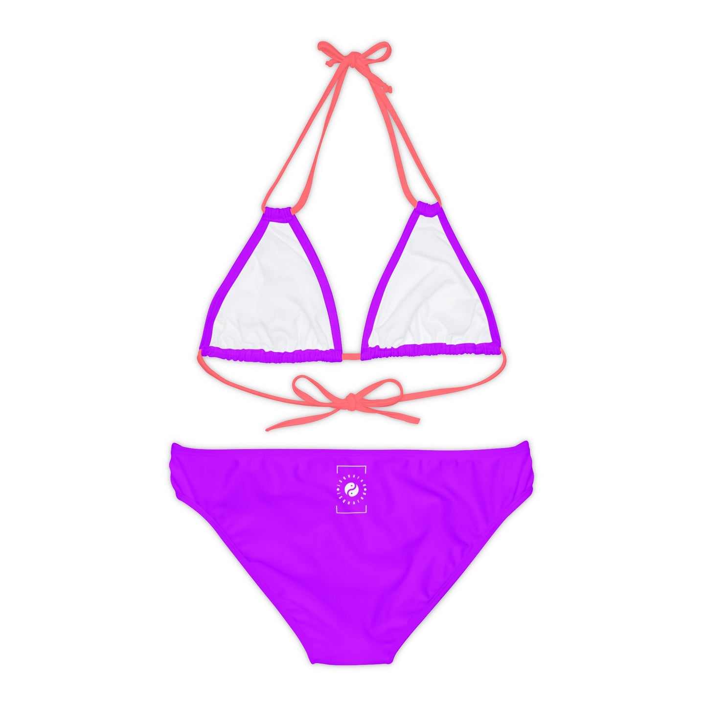 #BF00FF Electric Purple - Ensemble bikini à lacets