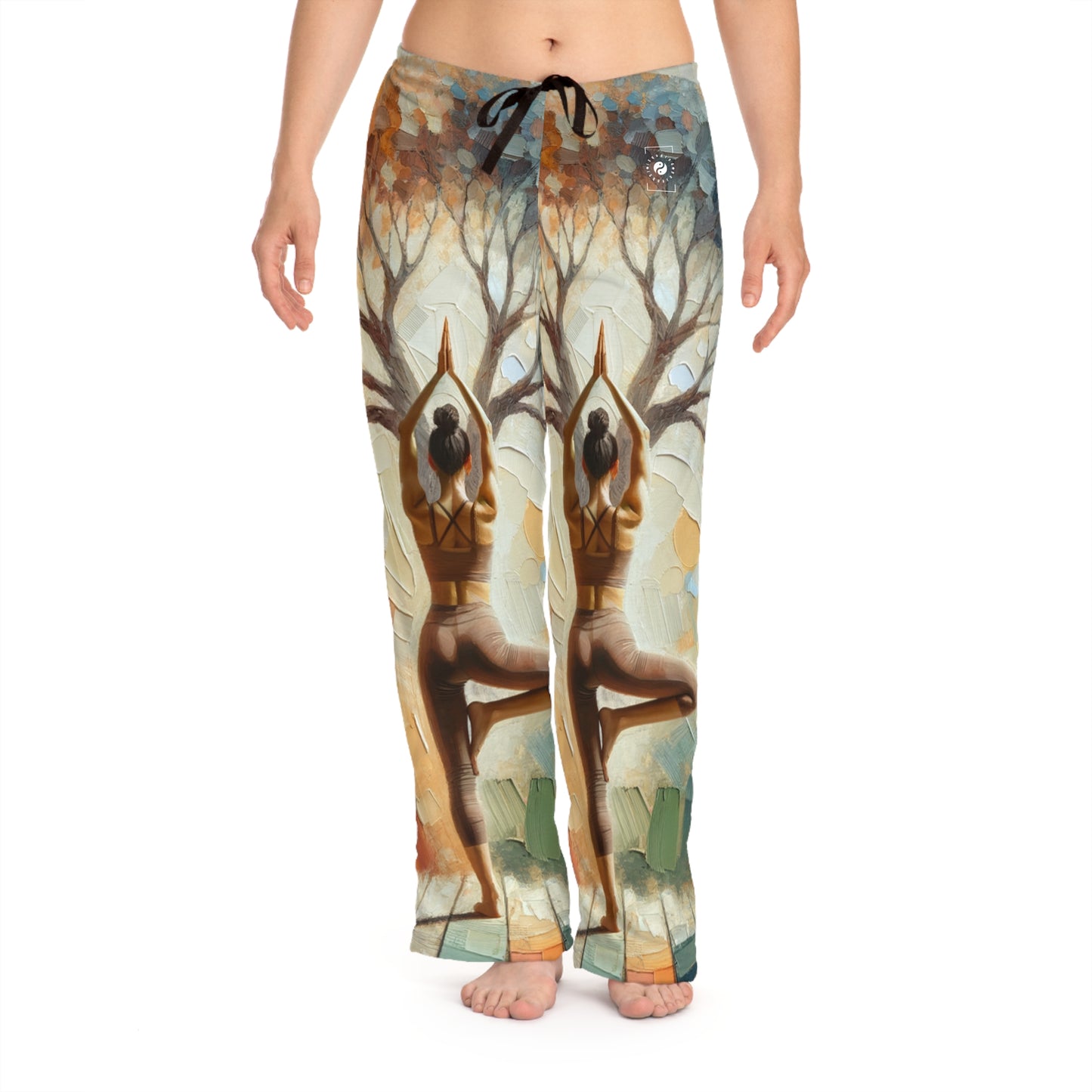 "Stability in Surrender: Vrikshasana in Harmony with Earth" - Women lounge pants