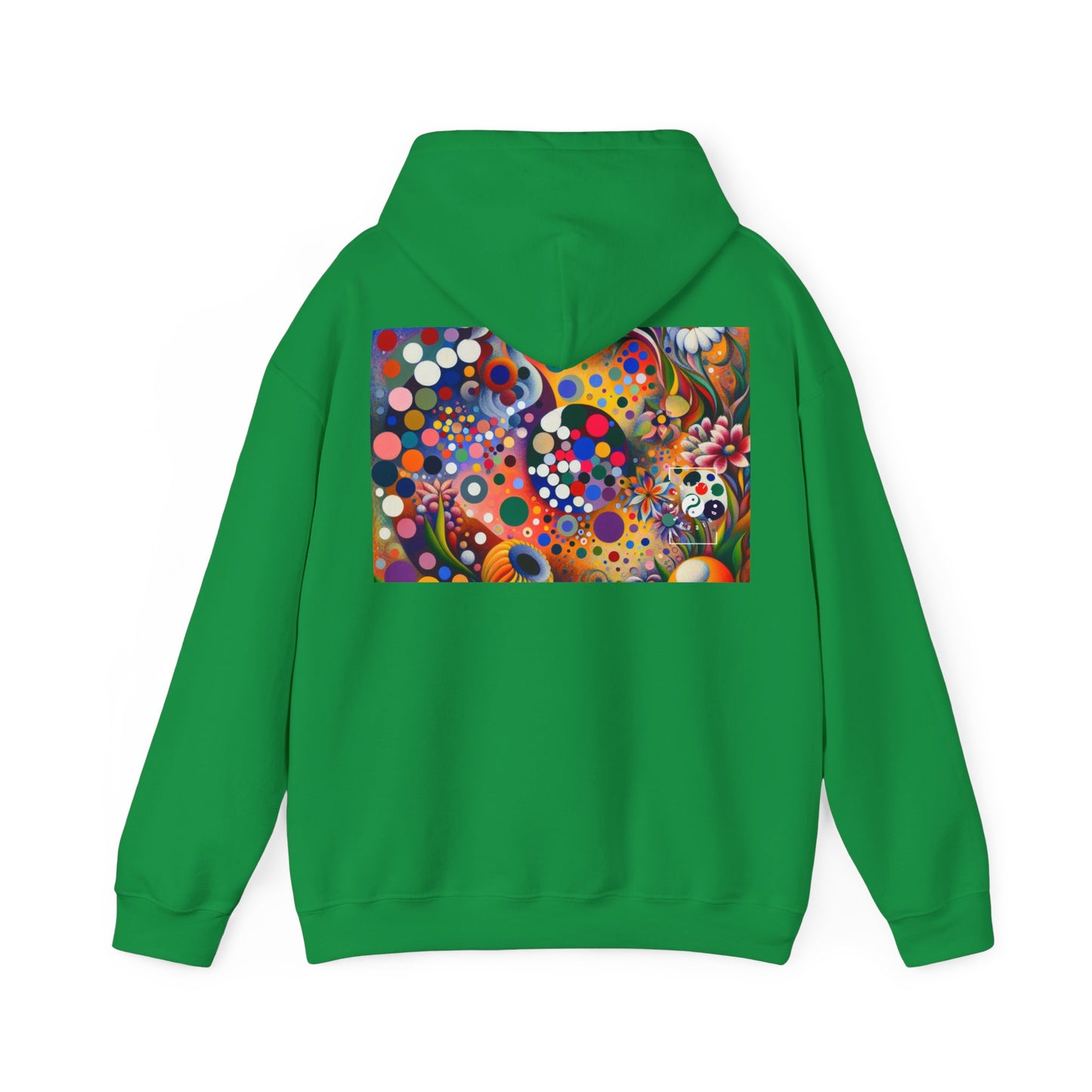 "Polka Petals in Yogic Surrealism: An Artistic Salute to Kusama and Kahlo" - Hoodie