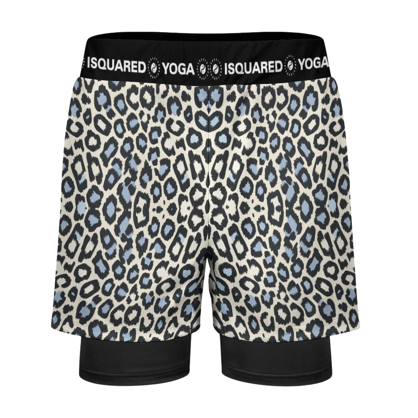 Wild Leopards - Compression Yoga Shorts