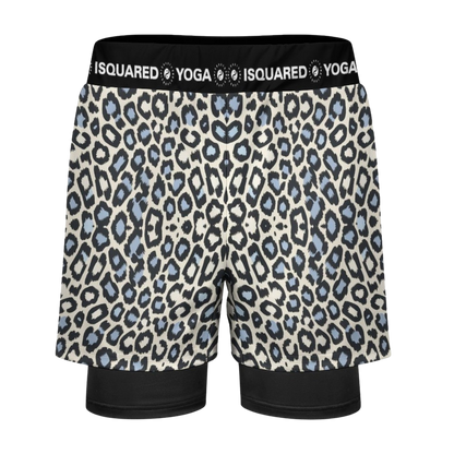Wild Leopards - Compression Yoga Shorts
