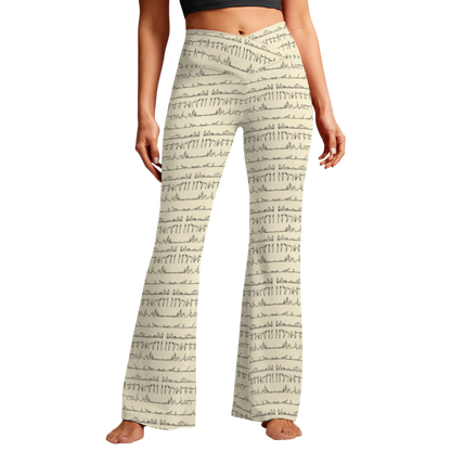 Bikram Pastel - Cross Waisted Flair Leggings