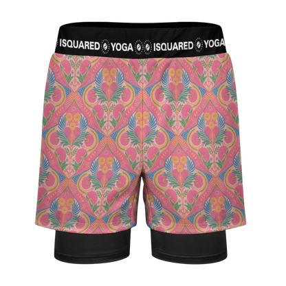 Jaipur Love - Compression Yoga Shorts