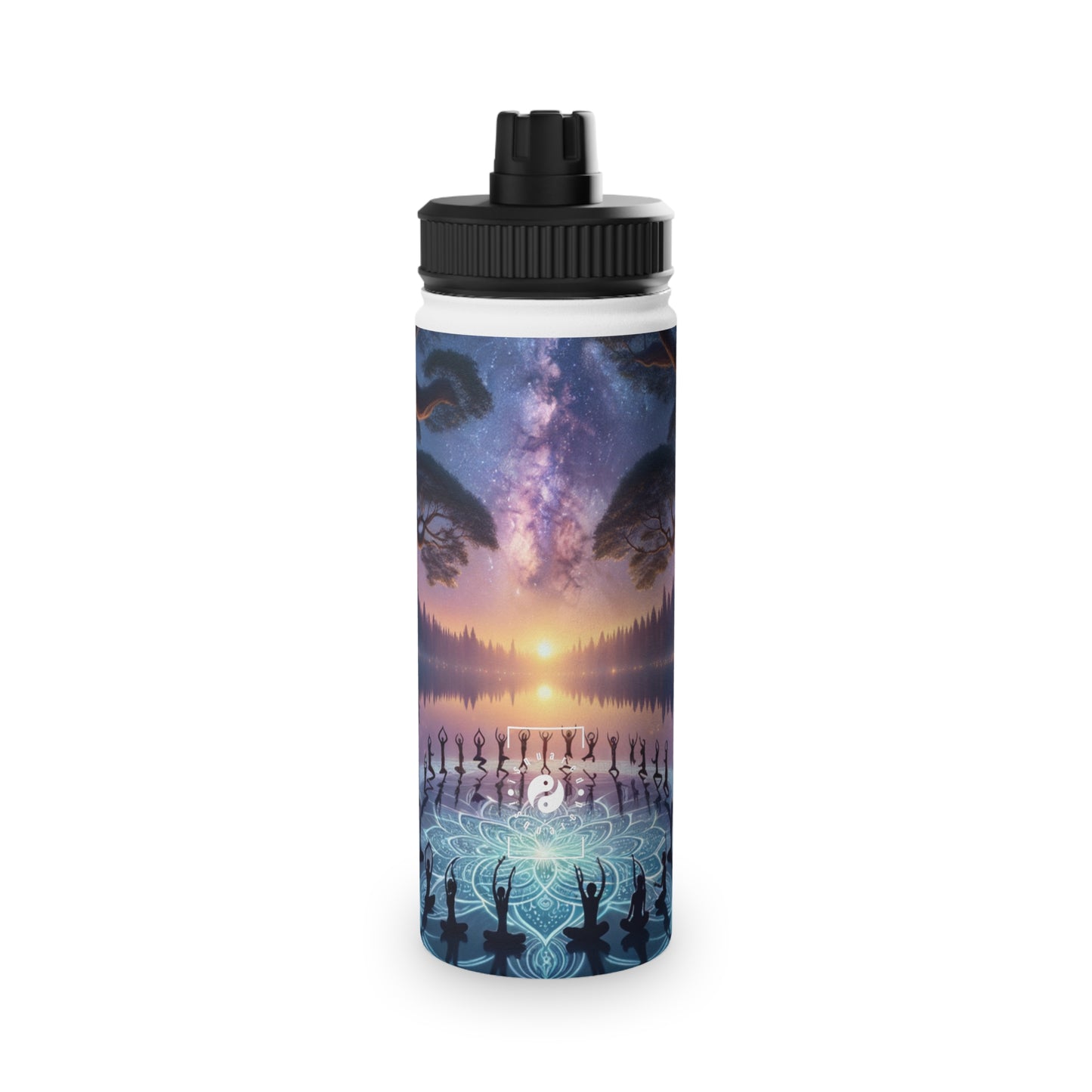 "Celestial Serenity: Mandala's Reflection" - Sports Water Bottle