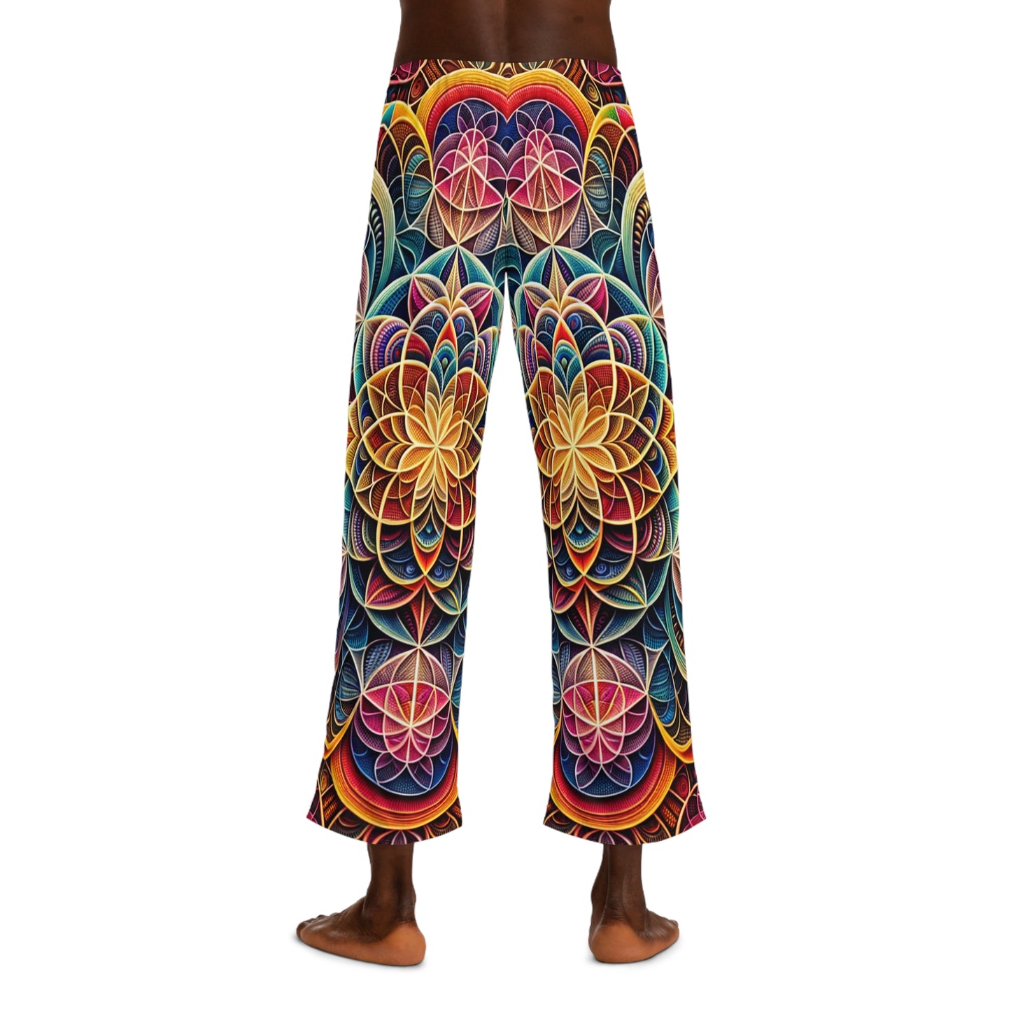 "Sacred Symmetry: Infinite Radiance of Love" - men's Lounge Pants