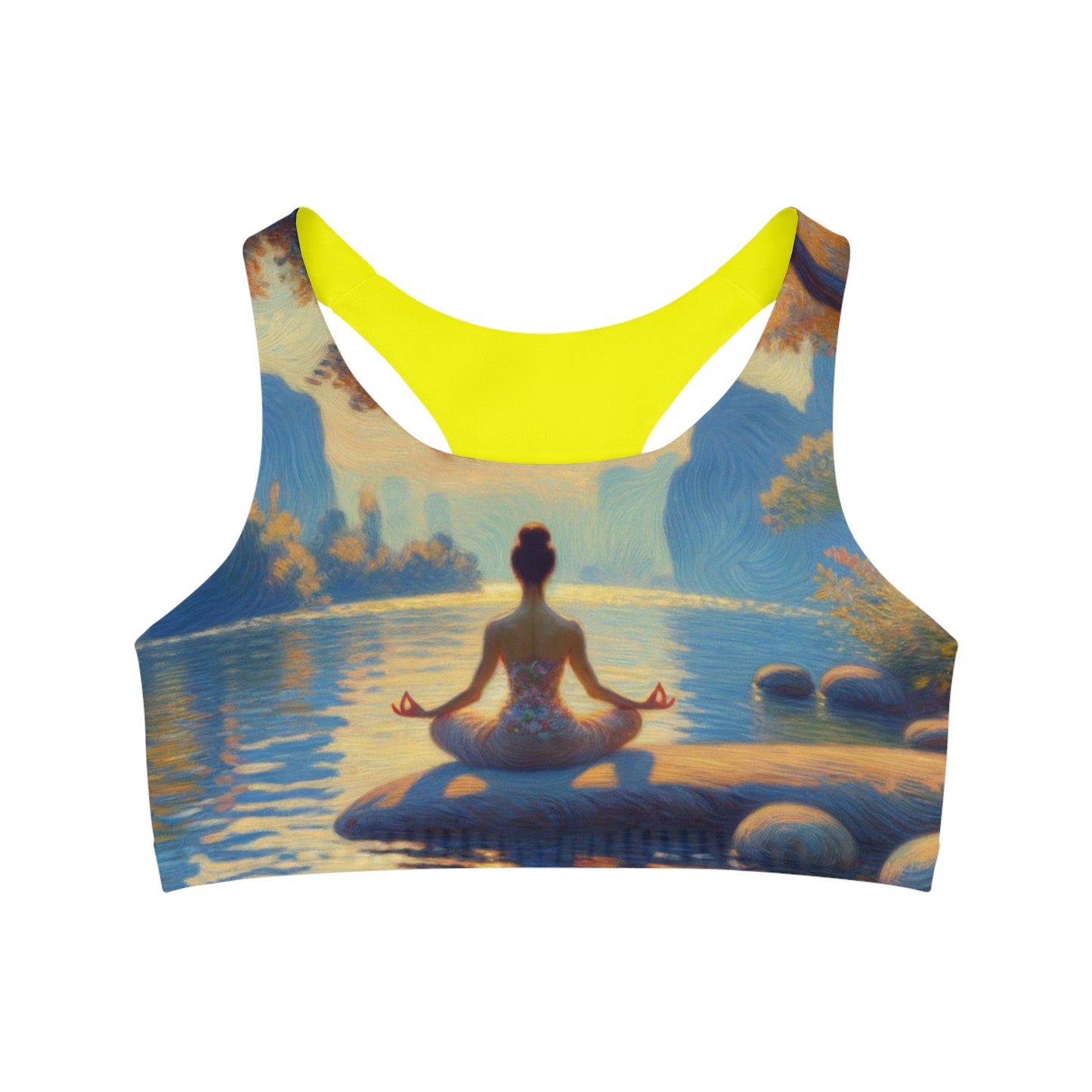 "Zen Blossom Alignment" - Seamless Sports Bra