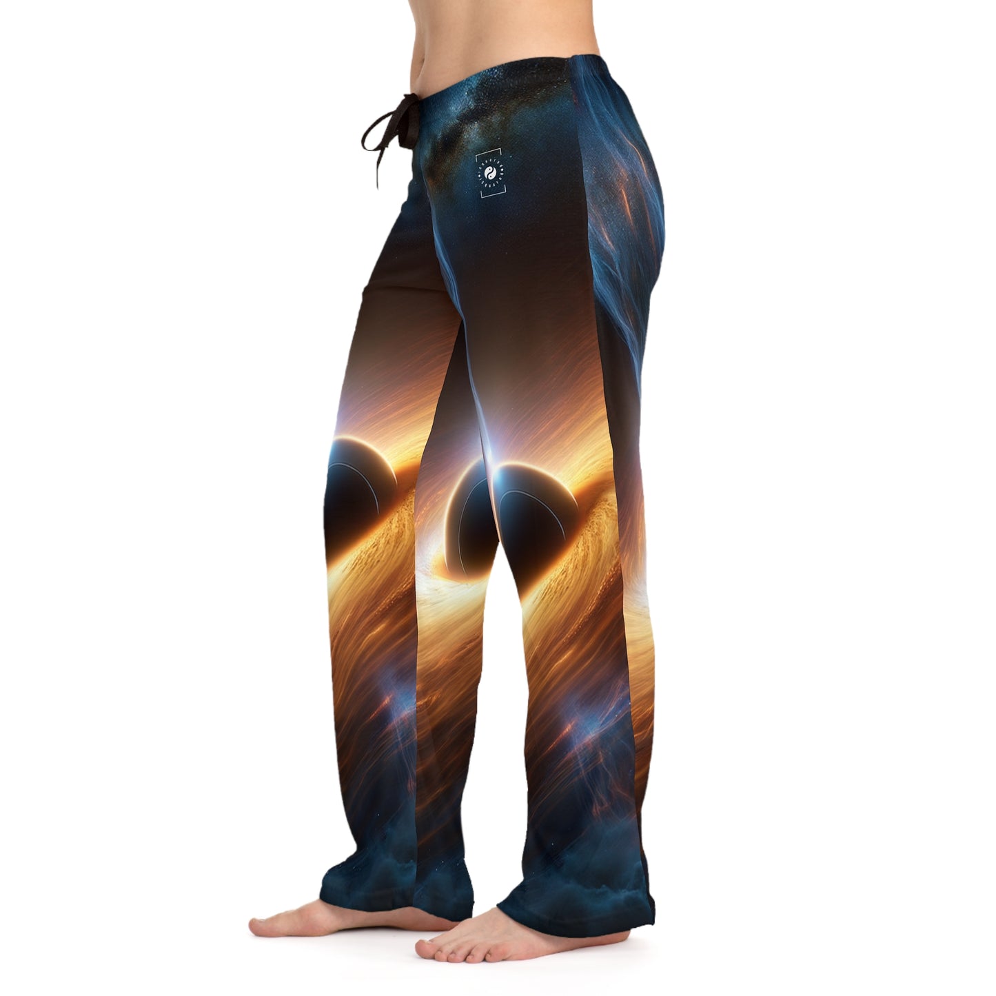 "Discs of Illumination: Black Hole Reverie" - Women lounge pants