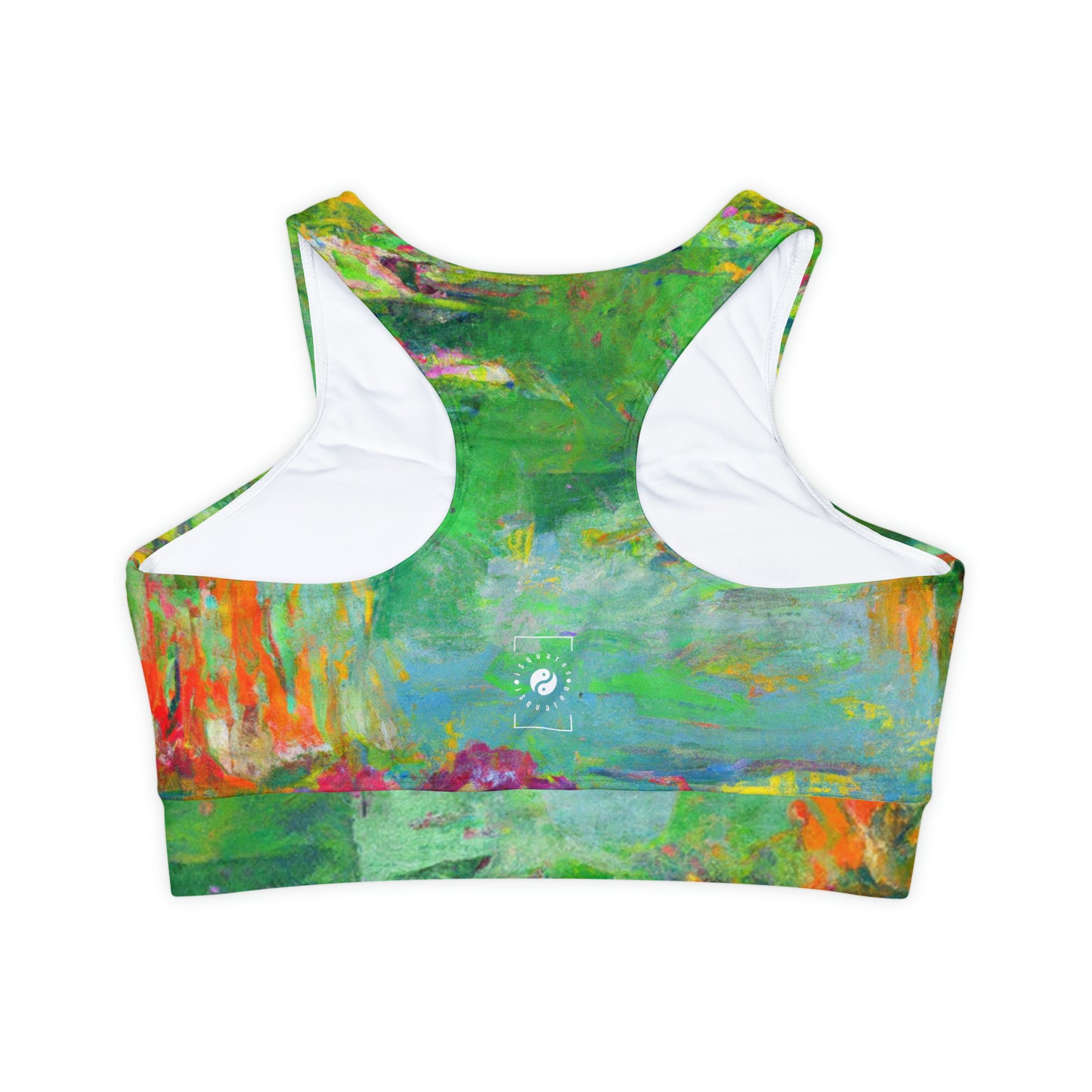 "Lily Aquarelle: Dusk Reflections" - Lined & Padded Sports Bra