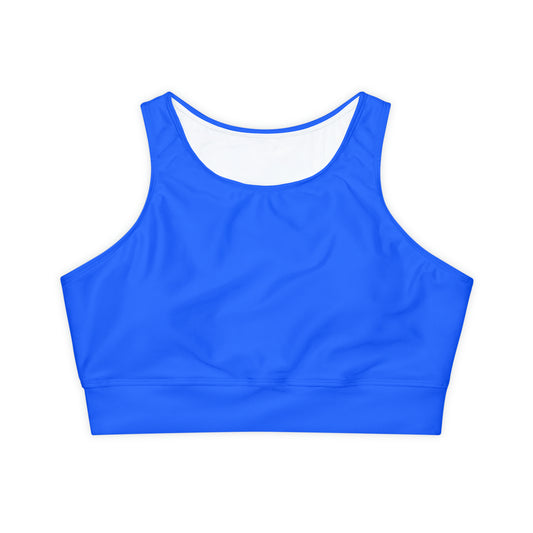 #2C75FF Electric Blue - Lined & Padded Sports Bra
