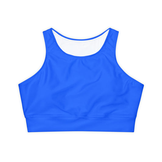 #2C75FF Bleu électrique - Soutien-gorge de sport doublé et rembourré