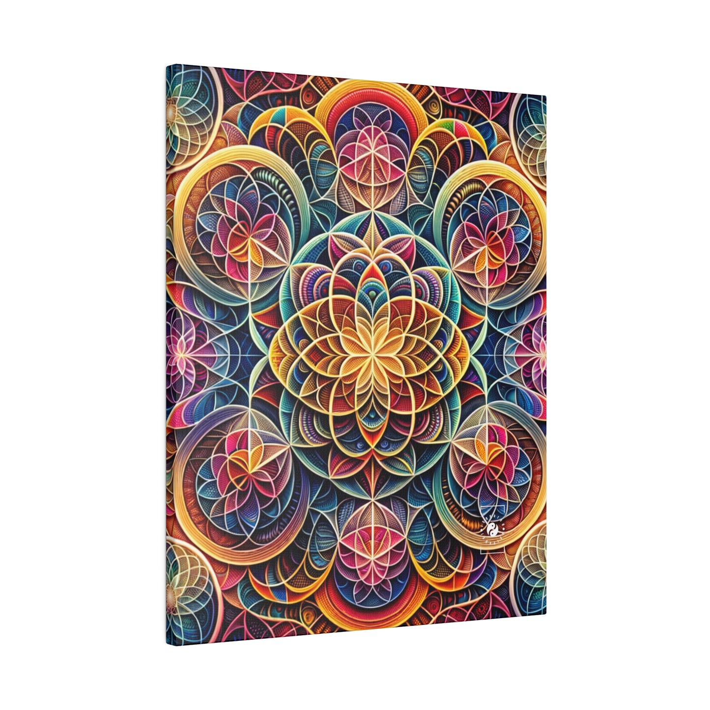 "Sacred Symmetry: Infinite Radiance of Love" - Art Print Canvas