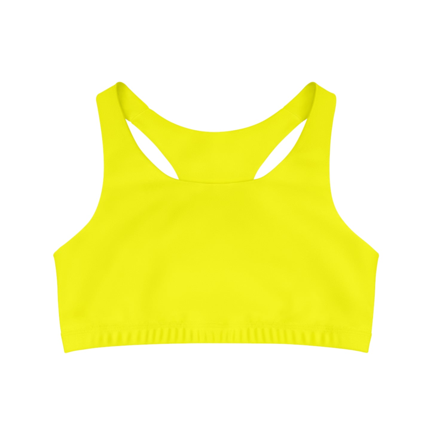 Jaune Fluo FFFF00 - Brassière de sport sans couture