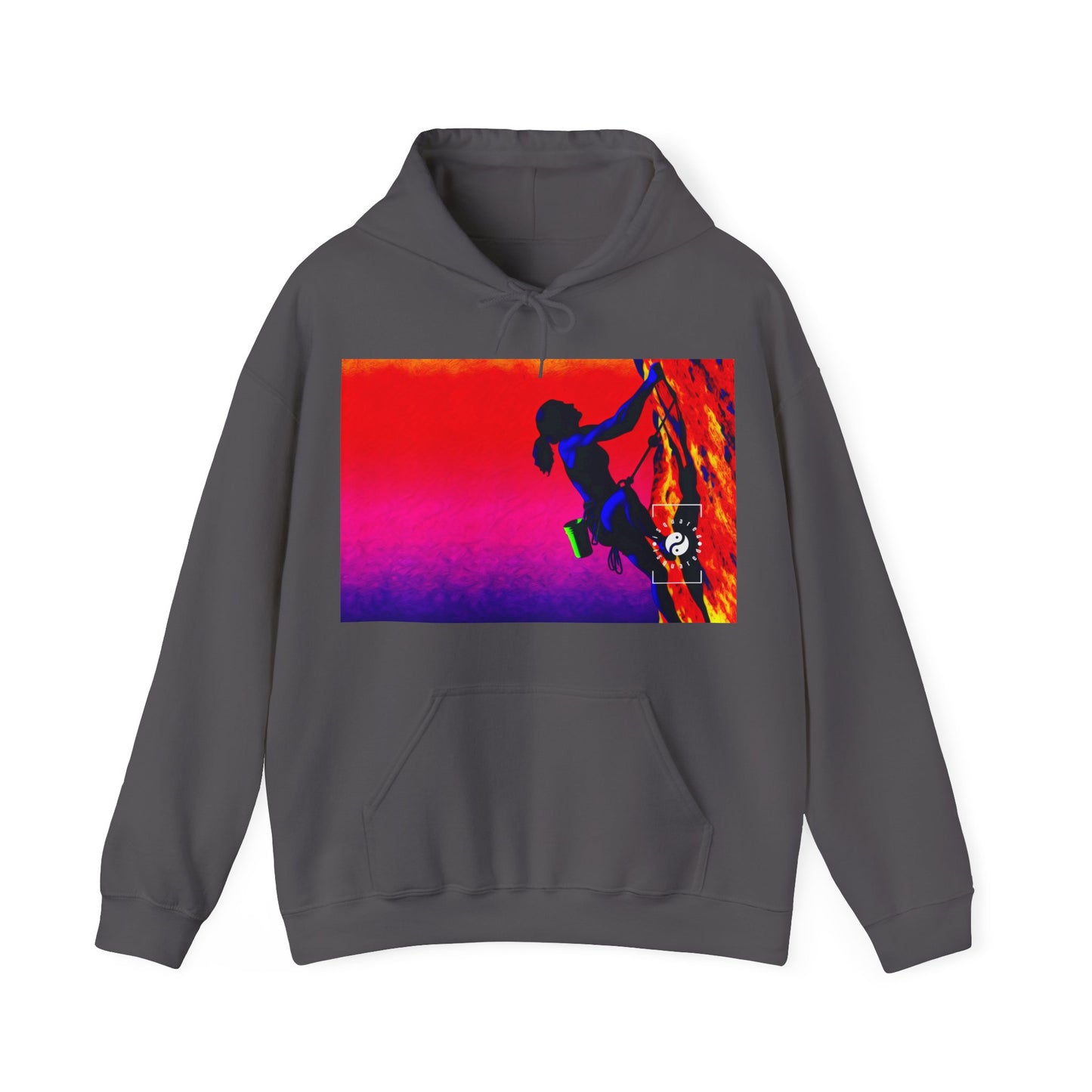 "Technicolour Ascent: The Digital Highline" - Hoodie