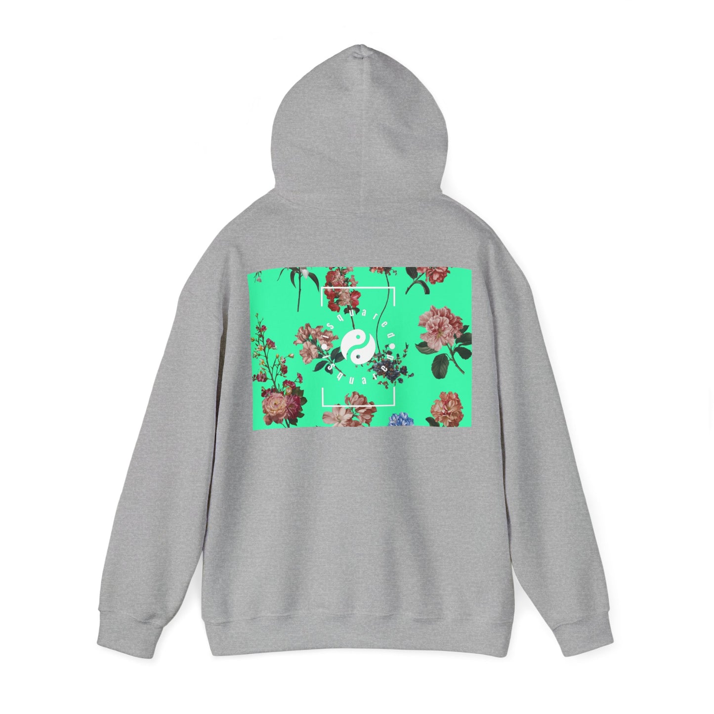 Botanicals on Turquoise - Hoodie