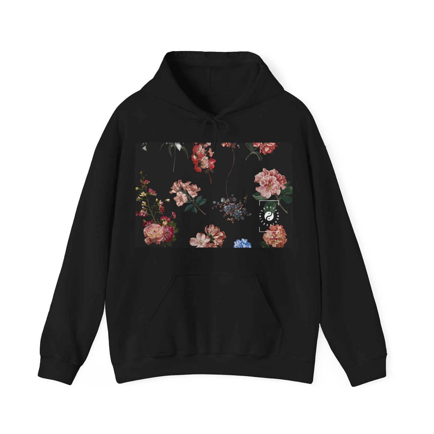 Botaniques sur noir - Sweat à capuche