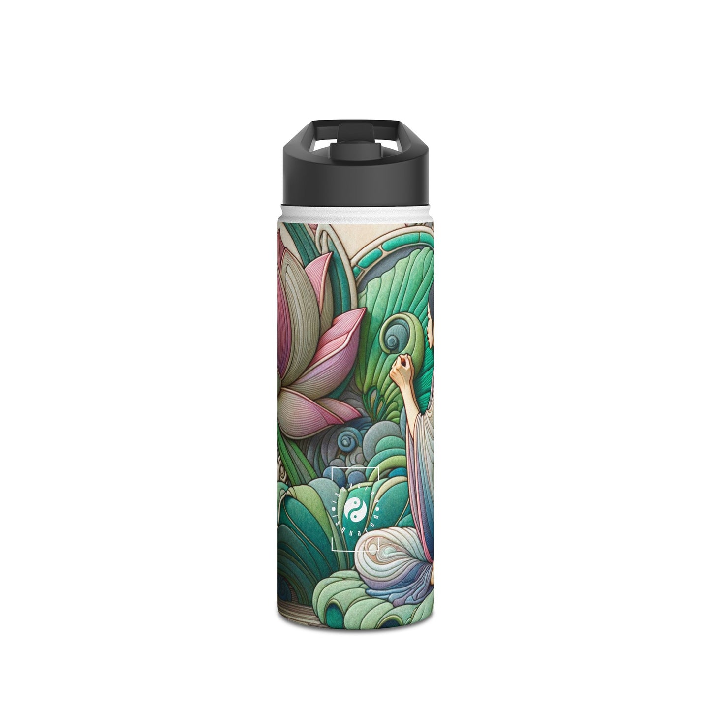 "Lotus Echo Serenity" - Water Bottle